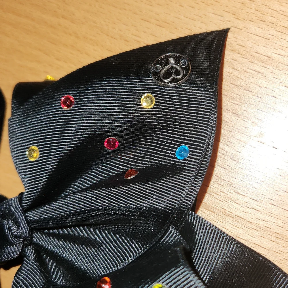 3 fo 15 Bundle Jojo Siwa Dance It Out Black Bow with Colored Gemstones